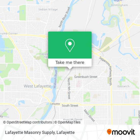 Lafayette Masonry Supply map