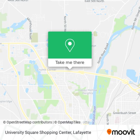 Mapa de University Square Shopping Center