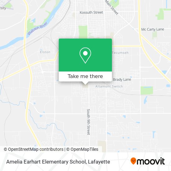 Mapa de Amelia Earhart Elementary School