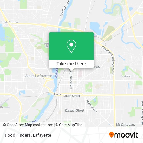 Food Finders map