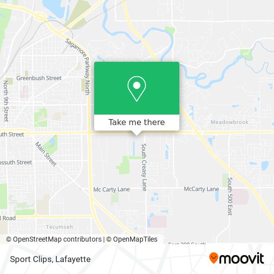 Sport Clips map