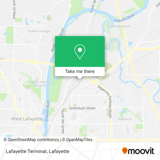 Lafayette Terminal map