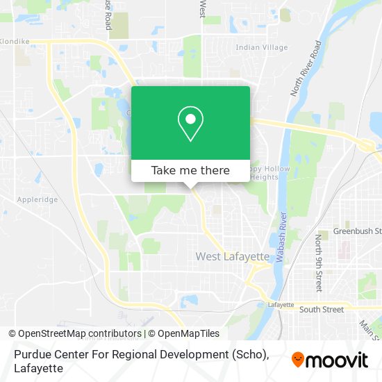 Mapa de Purdue Center For Regional Development (Scho)