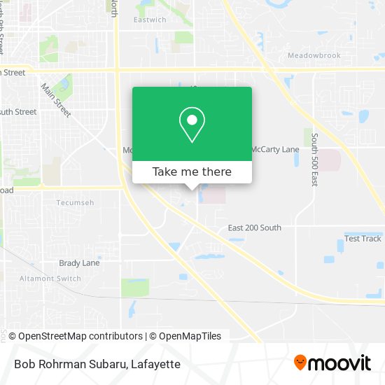 Bob Rohrman Subaru map