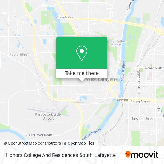 Honors College And Residences South map