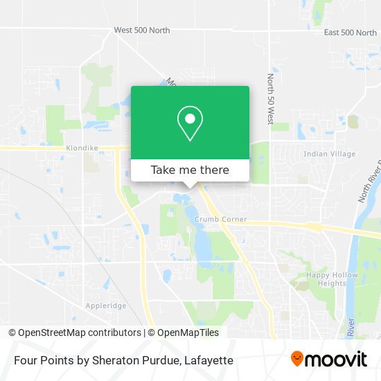 Mapa de Four Points by Sheraton Purdue