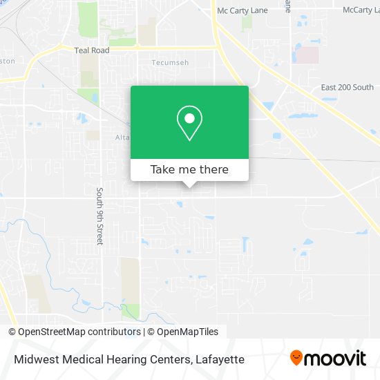 Midwest Medical Hearing Centers map