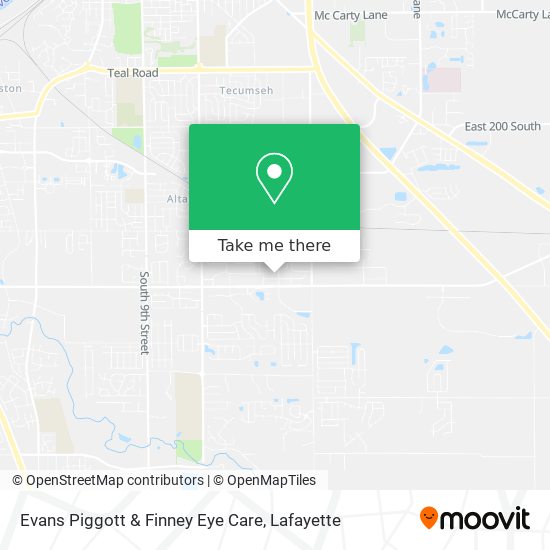 Evans Piggott & Finney Eye Care map