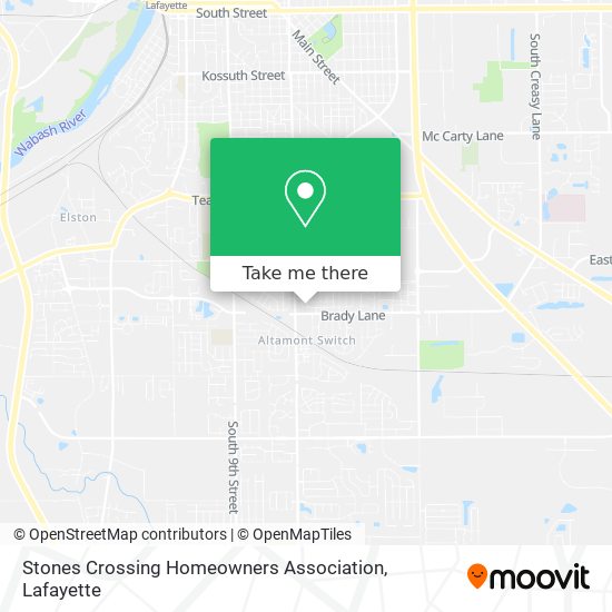 Mapa de Stones Crossing Homeowners Association