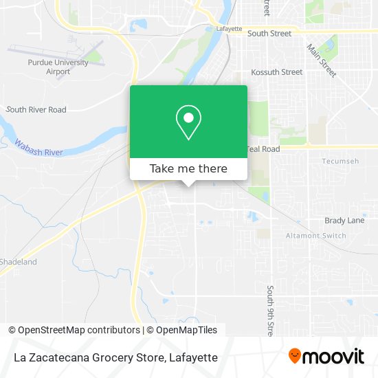 La Zacatecana Grocery Store map