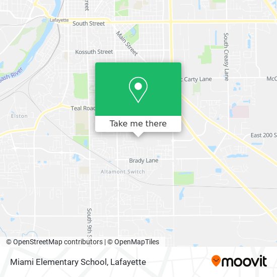 Miami Elementary School map