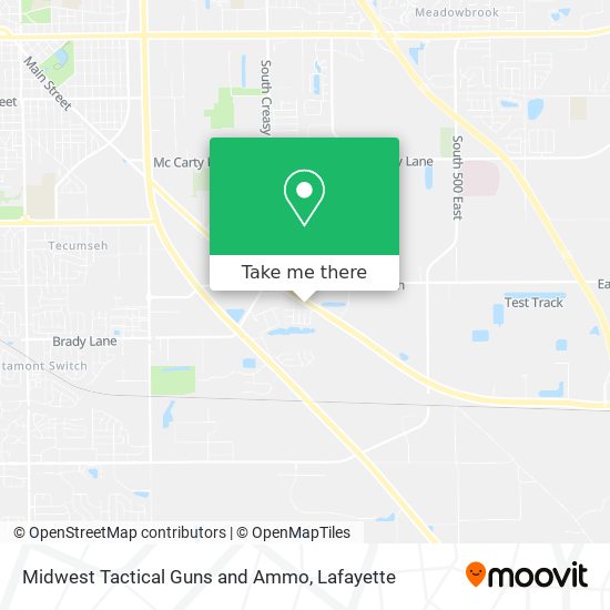 Mapa de Midwest Tactical Guns and Ammo