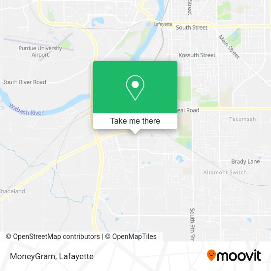Mapa de MoneyGram