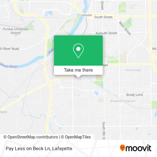 Mapa de Pay Less on Beck Ln