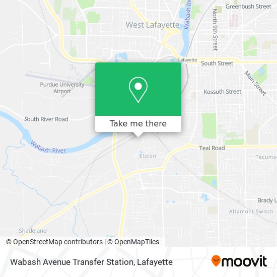 Wabash Avenue Transfer Station map