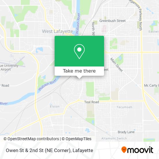 Owen St & 2nd St (NE Corner) map