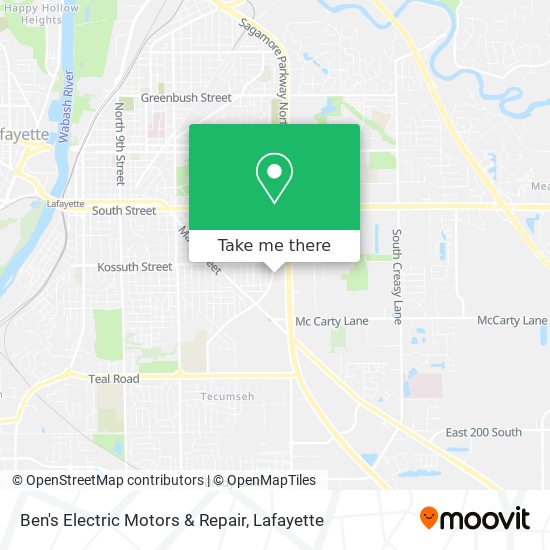 Ben's Electric Motors & Repair map