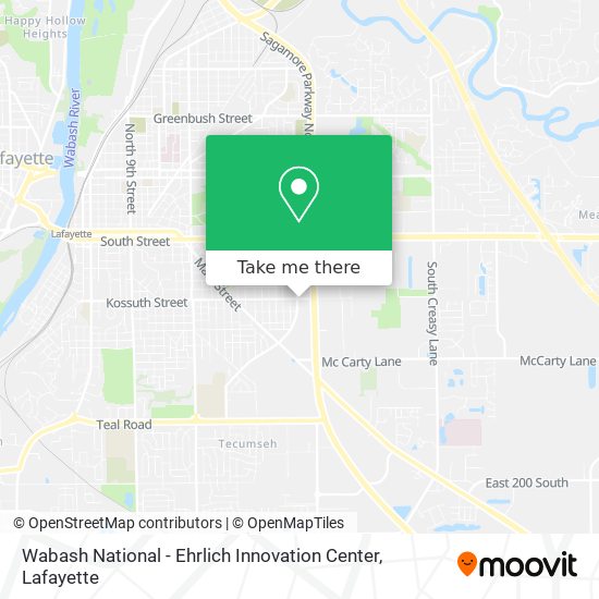 Mapa de Wabash National - Ehrlich Innovation Center