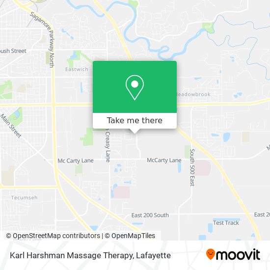 Karl Harshman Massage Therapy map
