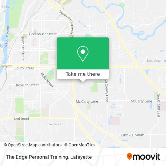 The Edge Personal Training map