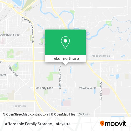 Mapa de Affordable Family Storage