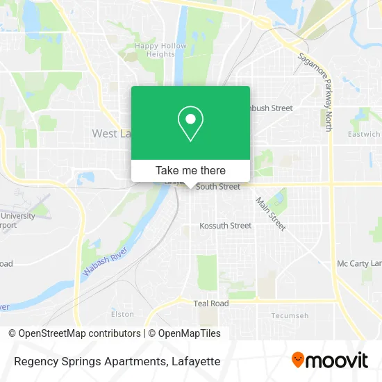 Mapa de Regency Springs Apartments