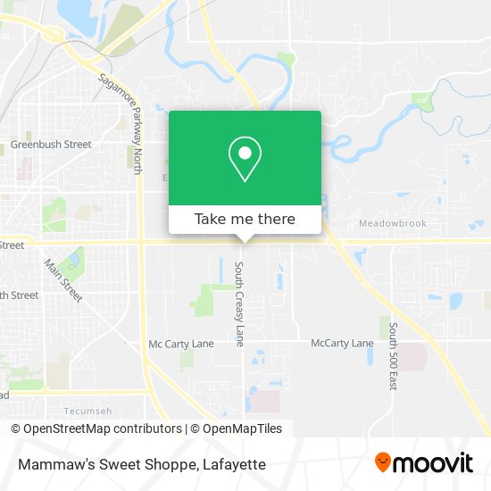 Mapa de Mammaw's Sweet Shoppe