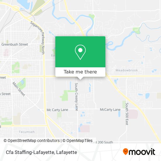 Cfa Staffing-Lafayette map