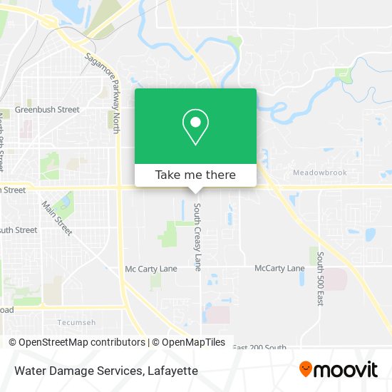 Water Damage Services map