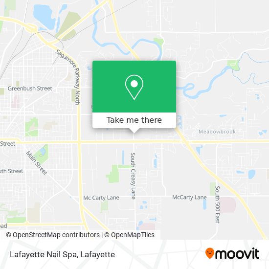 Lafayette Nail Spa map