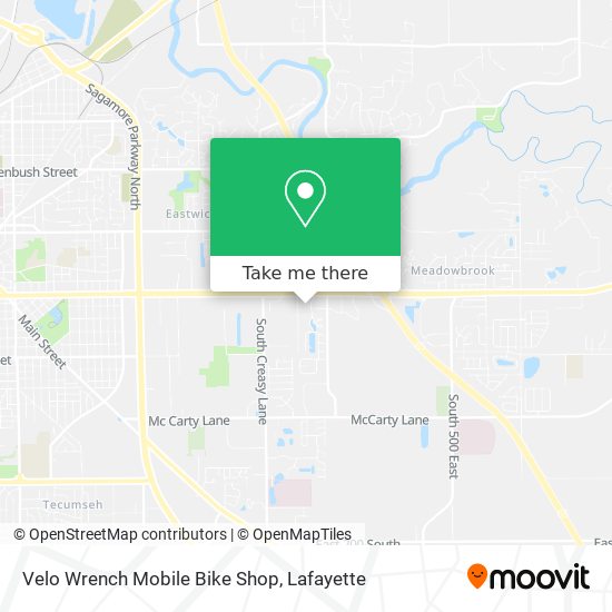 Velo Wrench Mobile Bike Shop map