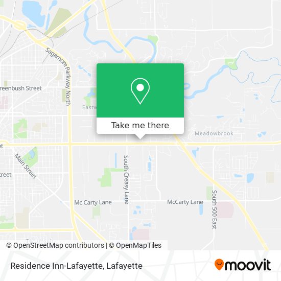 Residence Inn-Lafayette map