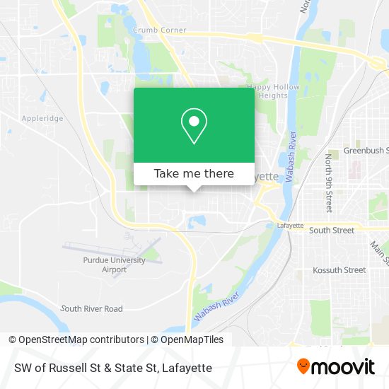 SW of Russell St & State St map