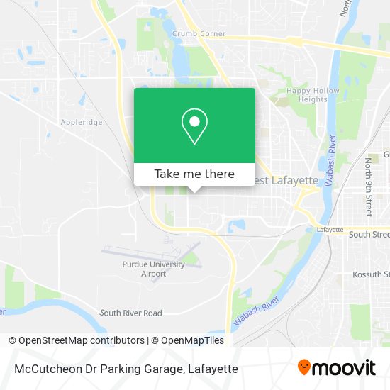 McCutcheon Dr Parking Garage map