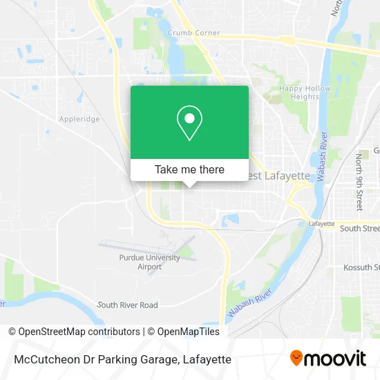 McCutcheon Dr Parking Garage map