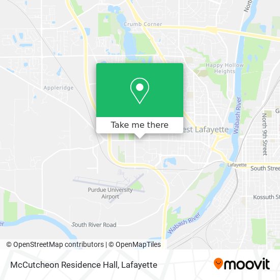 McCutcheon Residence Hall map