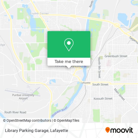 Library Parking Garage map