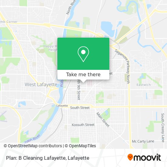 Plan: B Cleaning Lafayette map