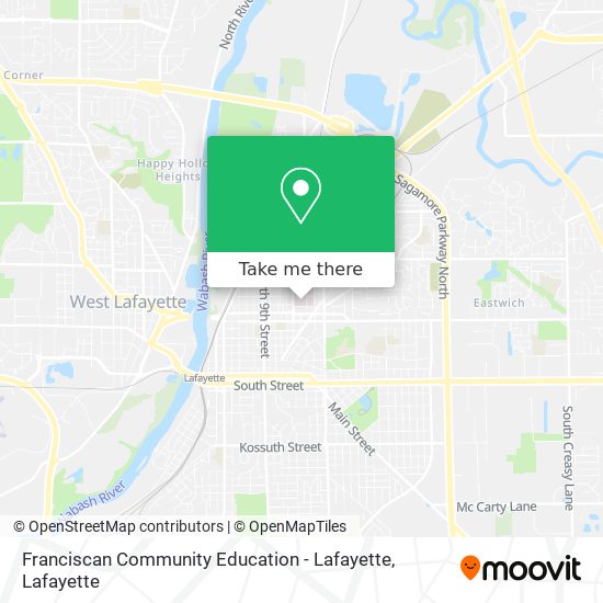 Franciscan Community Education - Lafayette map