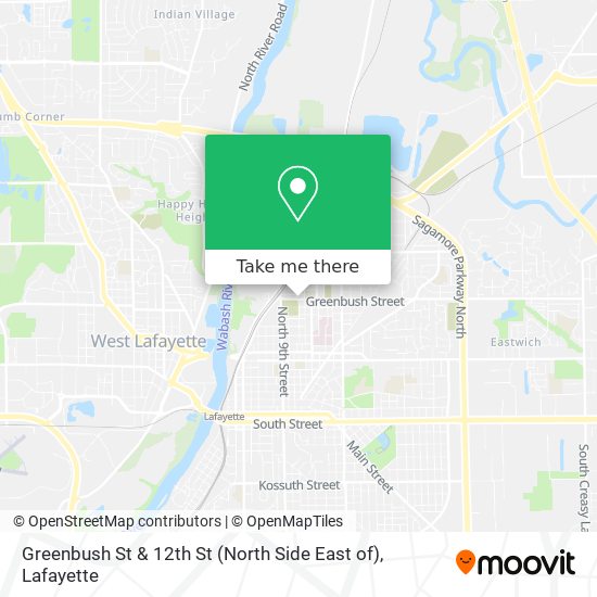 Greenbush St & 12th St (North Side East of) map