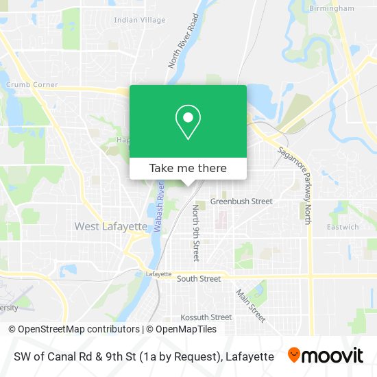 SW of Canal Rd & 9th St (1a by Request) map