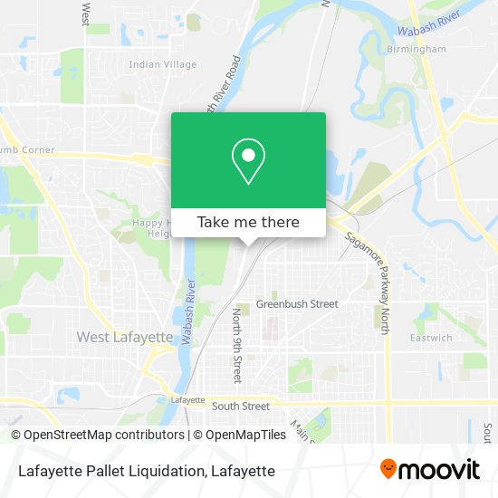 Lafayette Pallet Liquidation map