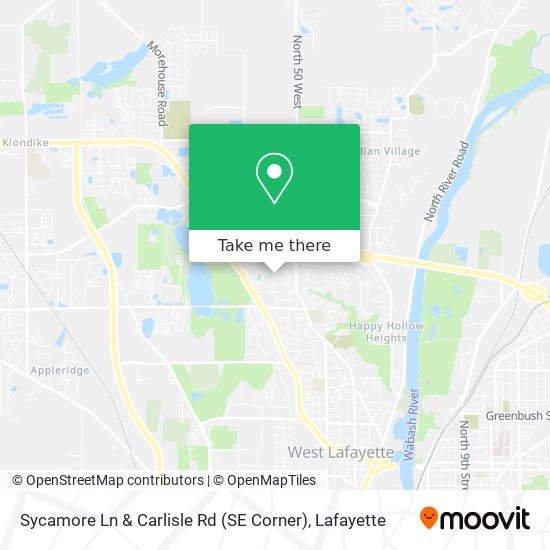 Mapa de Sycamore Ln & Carlisle Rd (SE Corner)