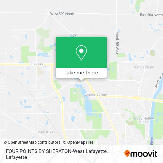Mapa de FOUR POINTS BY SHERATON-West Lafayette