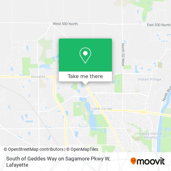 South of Geddes Way on Sagamore Pkwy W map