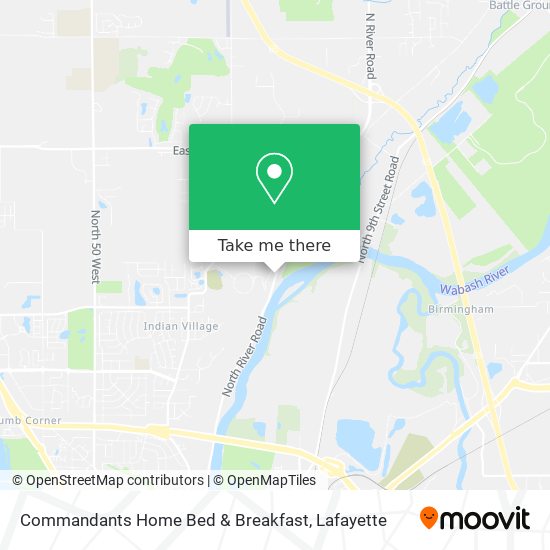 Commandants Home Bed & Breakfast map