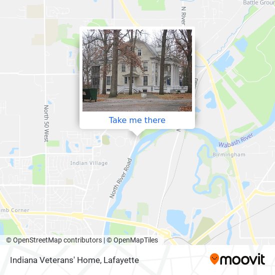 Indiana Veterans' Home map
