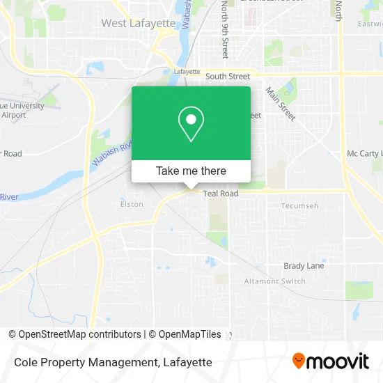 Cole Property Management map