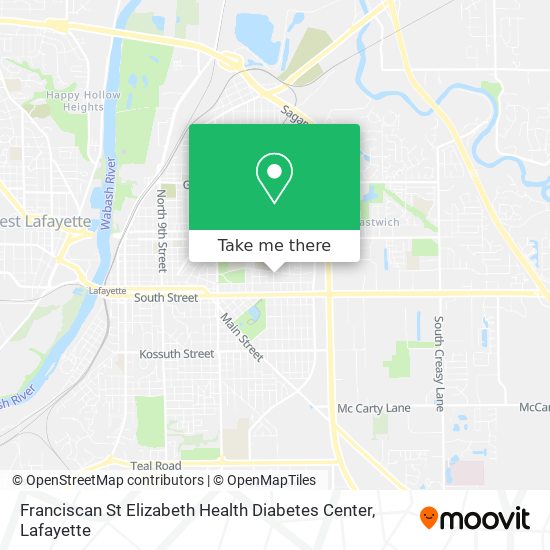 Mapa de Franciscan St Elizabeth Health Diabetes Center