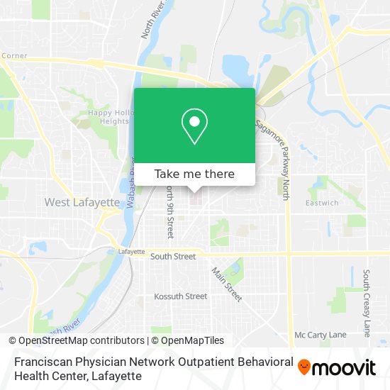 Franciscan Physician Network Outpatient Behavioral Health Center map